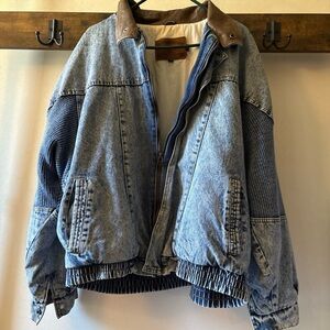 1980s 10E Bombers Quadron Stylish Blue Jean Jacket for Kids